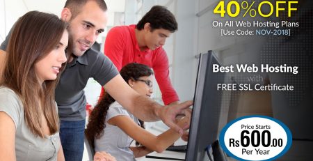 eChromatics Web Solution offers 40% OFF on Best Web Hosting in Pakistan Regular and Premium Hosting Plans with Free SSL Certificate for Lifetime and Free Domain Registration with all Premium Hosting Plans. Limited Time Offer. [Offer Code: NOV-2018]