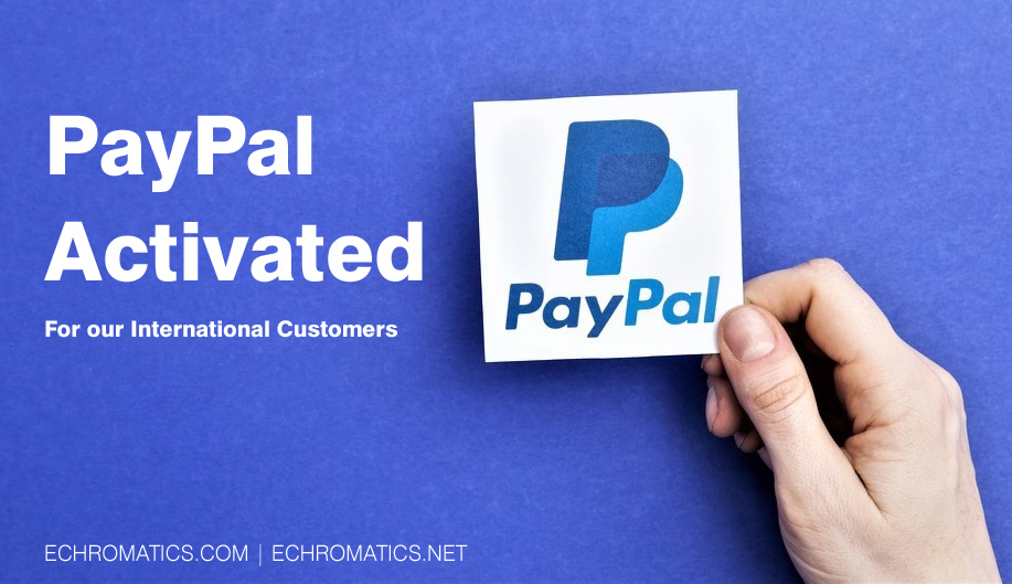 PayPal Payments Activated for our International Customers